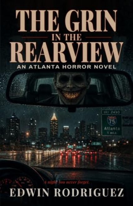 portada THE GRIN IN THE REARVIEW: An Atlanta Horror Novel